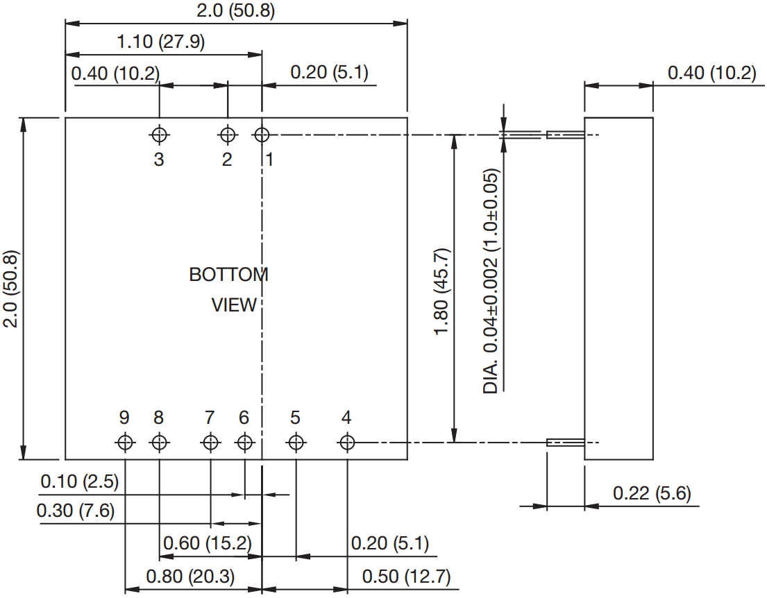 ממיר מתח DC XP POWER JCP4048D12